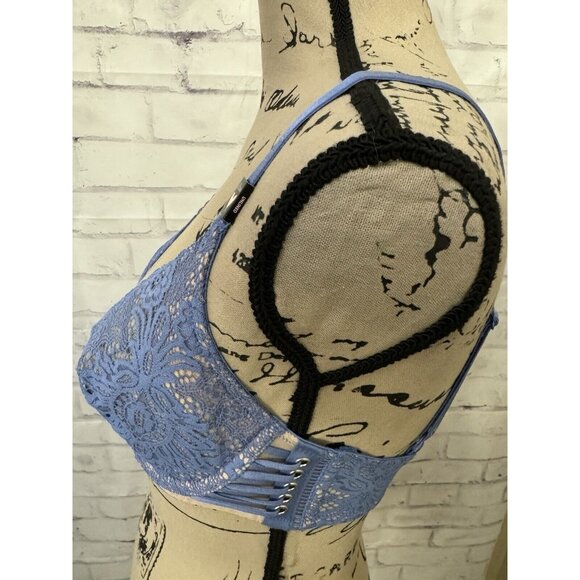 Victoria’s Secret 32DD Very Sexy Unlined Plunge Bra Corset Sides Lace New‎ W Tag - Picture 3 of 11